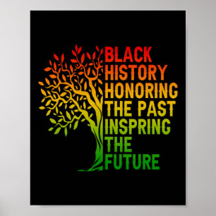 Poster História Negra Honrando O Passado Orgulho Africano