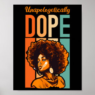 Poster História Negra Mês Afro-Americano Indesculpável