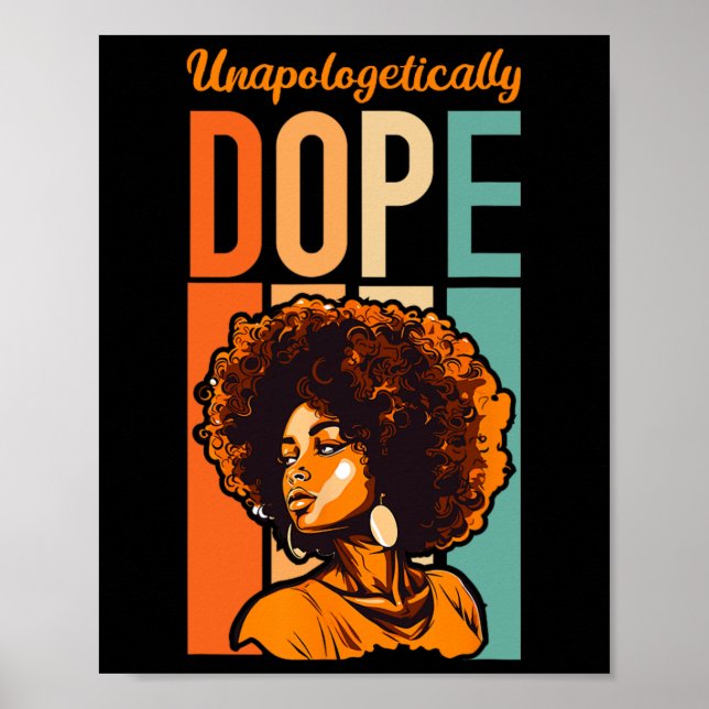 Poster História Negra Mês Afro-Americano Indesculpável (Frente)