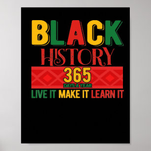 Poster História Negra Mês Ao Vivo Aprende-O