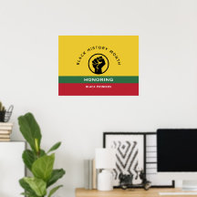 História Negra Mês Curva Texto Afro-Americano