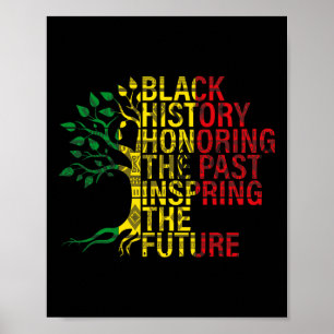 Poster História Negra Mês Honrando o Futuro Inspirador Pa