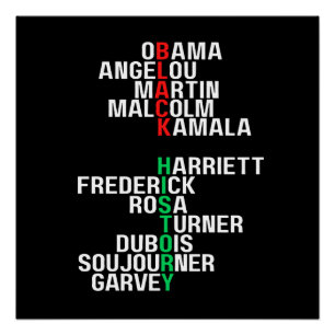 Póster História Negra Mês Melanin Rei Rainha Sista Bruh