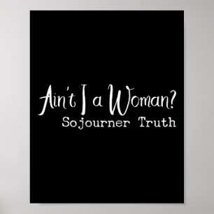 Poster História Negra Mês Não sou Uma Mulher Citação Afri