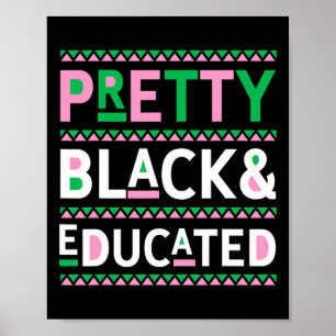 Poster História Negra Mês Oferece Bonito Preto E Educa