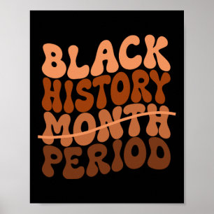 Poster História Negra Período História Negra Mês Africano