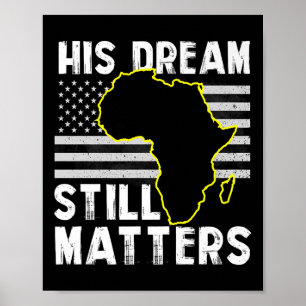 Poster História Negra Seu Sonho Ainda É Martin Luther Kin