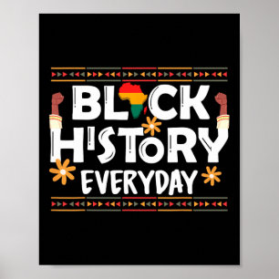 Poster História Negra Todos os Dias, História Negra Afro-
