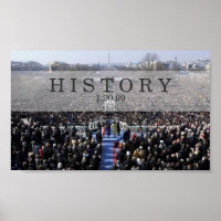 HISTÓRIA: Presidente Obama jurando na cerimônia