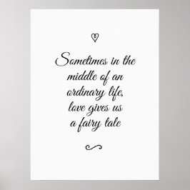 Poster História Romântica de Amor com Conforto de Caligra