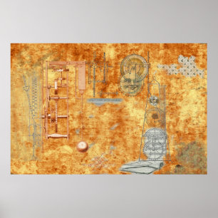 Poster História, tempo e ritmo do metrônomo