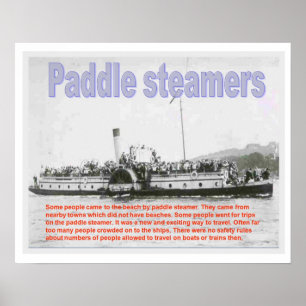 Póster História, Victorians, navios de pá do beira-mar