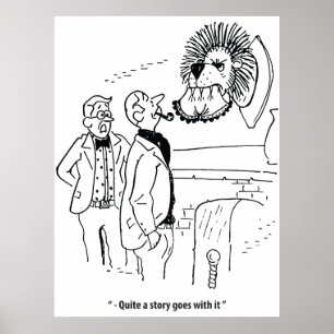 Poster Histórias de caça, Humor, Vintage engraçado