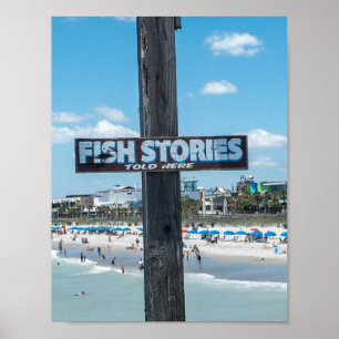Poster Histórias De Peixes Contadas Aqui