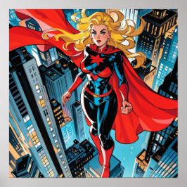 Poster Histórias em quadrinhos Americanas, Super-herói da