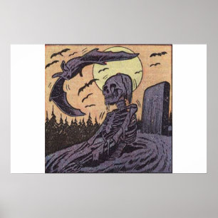 Poster histórias em quadrinhos de colheita horrorosa para