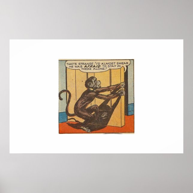 Poster histórias em quadrinhos de horror de idade do ouro (Frente)