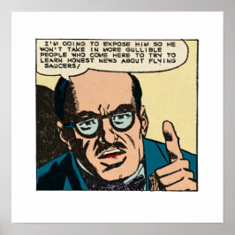Poster Histórias em quadrinhos Engraçadas De Vintage Expõ