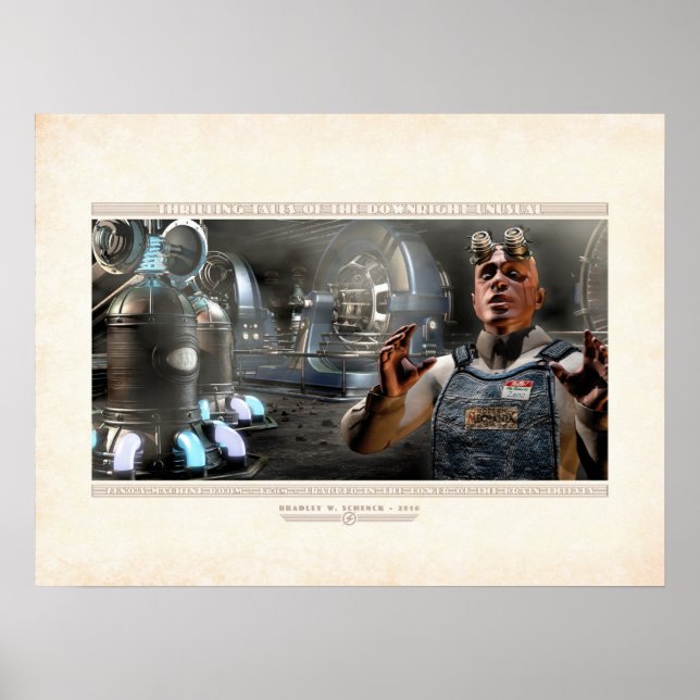 Póster Histórias emocionantes: Sala de máquinas de Zeno ( (Frente)