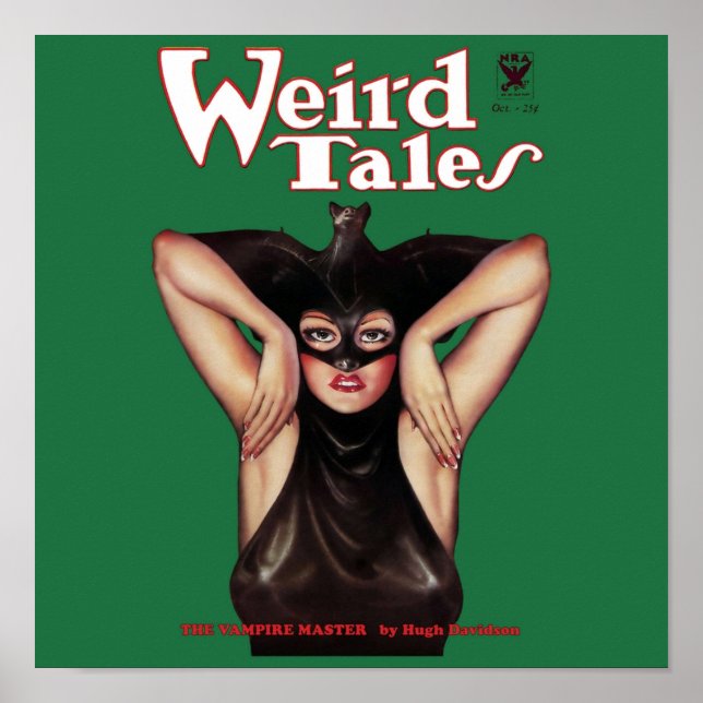 Poster Histórias Estranhas Arte de Cobrir de Pulp de Vint (Frente)