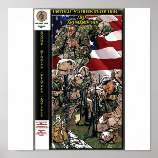 Póster Histórias incalculáveis do Iraque e Afeganistão - 