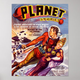 Poster Histórias planetárias outono 1940