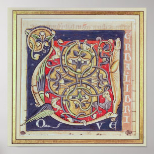 Póster Historiated initial 'U'
