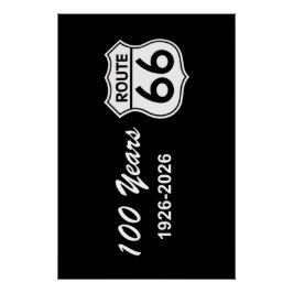 Póster Historic Route 66 Centennial