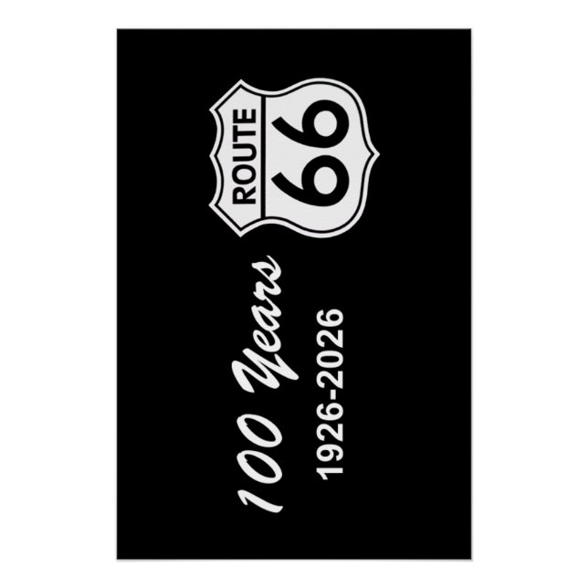 Póster Historic Route 66 Centennial (Frente)