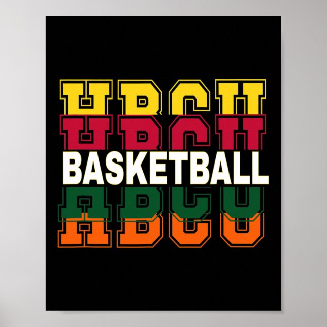 Poster Histórica do Black College University Basball P (Frente)