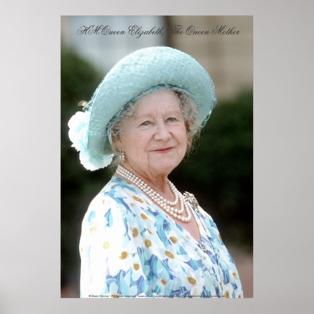 Poster HM Queen Elizabeth, A Rainha Mãe (Frente)