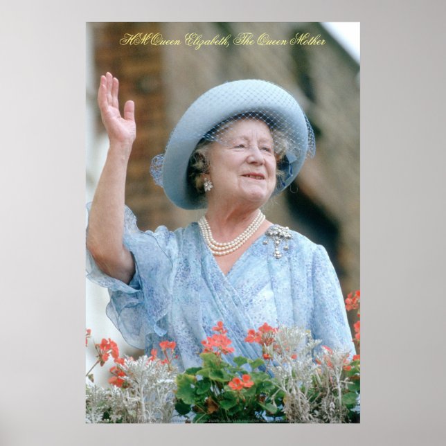Póster HM Queen Elizabeth, A Rainha Mãe (Frente)