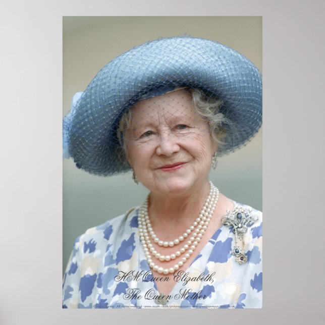 Poster HM Queen Elizabeth, A Rainha Mãe (Frente)
