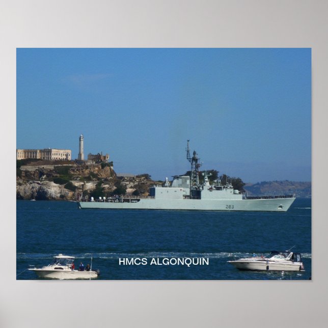 Póster HMCS Algonquin (Frente)