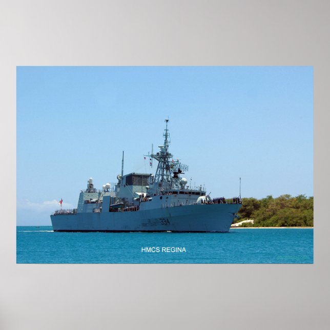 Póster HMCS Regina (Frente)