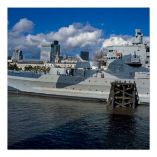 Póster HMS Belfast London
