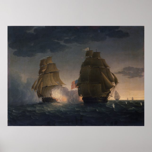 Poster HMS Endymion vs USS Presidente (Frente)