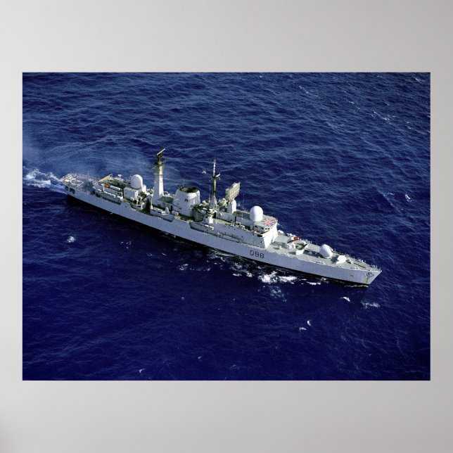 Póster HMS Glasgow (D- 88) (Frente)