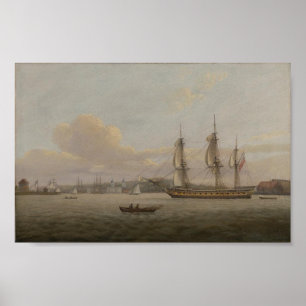 Poster HMS Pomone Off Greenwich