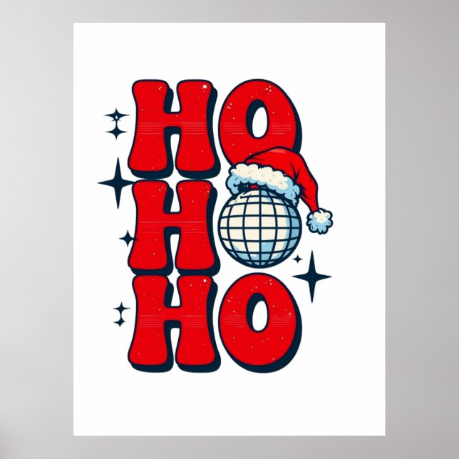 Poster Ho ho ho feliz natal (Frente)