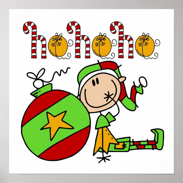 Póster Ho Ho Ho Holiday Elf (Frente)