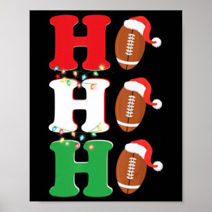 Poster Ho Ho Santa Hat - Natal