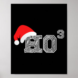 Poster Ho Ho X 3 Terceira Potência - Feriado de Natal Eng