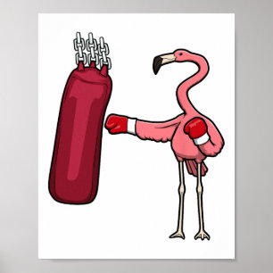 Poster Hob de Autodefesa Flamingo Boxing