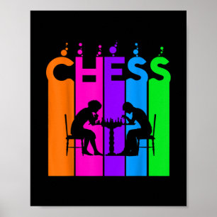 Poster Hobby De Xadrez E Ideia De Presente De Esporte