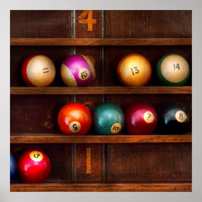 Poster Hobby - Piscina - Vamos de bilhar (Frente)