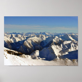 Poster Hochgurgl Obergurgl Tirol Alps Austríacos Áustria