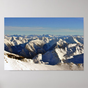 Poster Hochgurgl Obergurgl Tirol Alps Austríacos Áustria