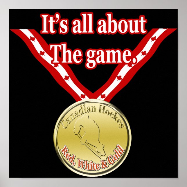 Póster Hockey canadense (Frente)