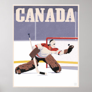 Poster Hockey canadense